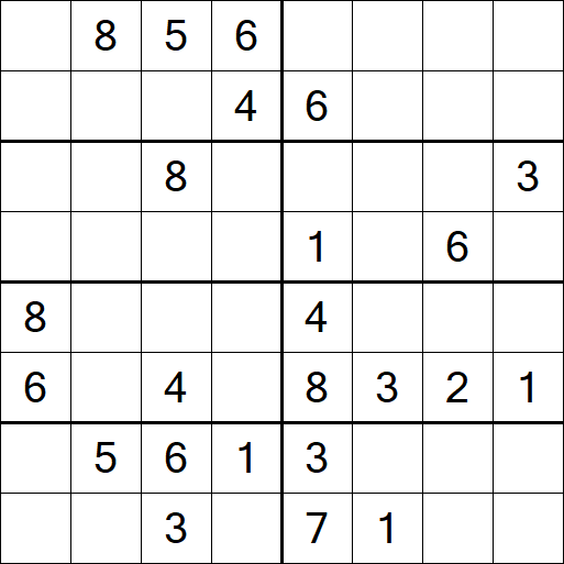 Sudoku 8x8 - Medium