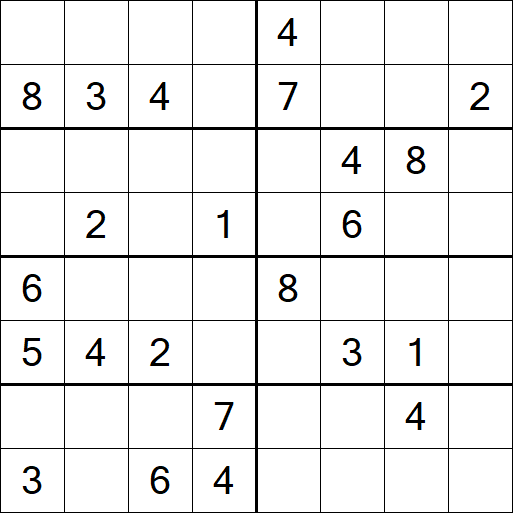 Sudoku 8x8 - Medium