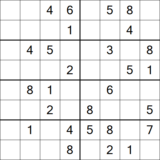 Sudoku 8x8 - Medio