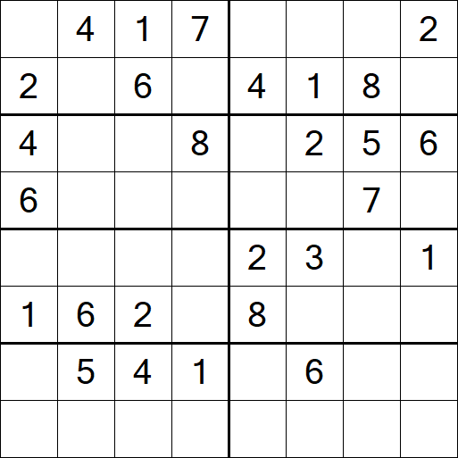 Sudoku 8x8 - Medium