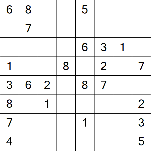 Sudoku 8x8 - Medium