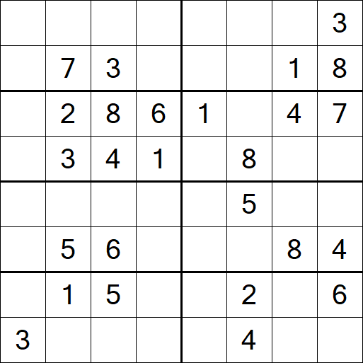Sudoku 8x8 - Medium
