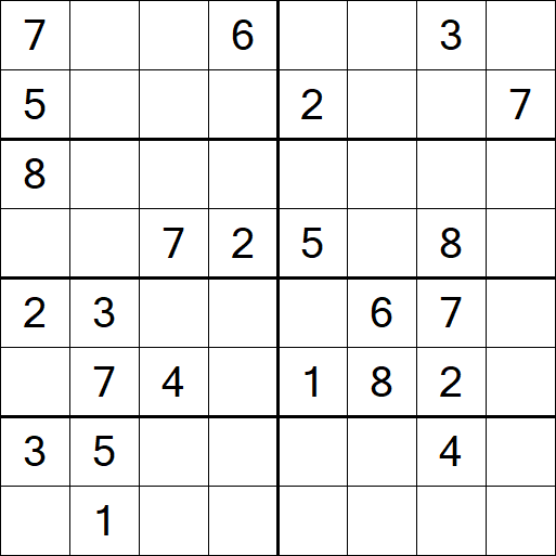 Sudoku 8x8 - Medium