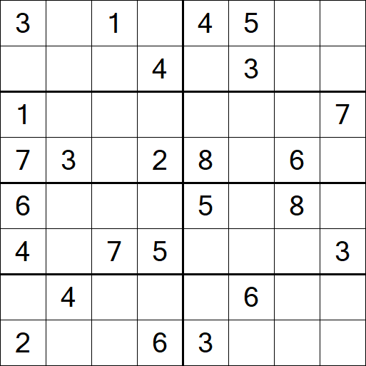 Sudoku 8x8 - Medium