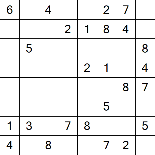 Sudoku 8x8 - Medium