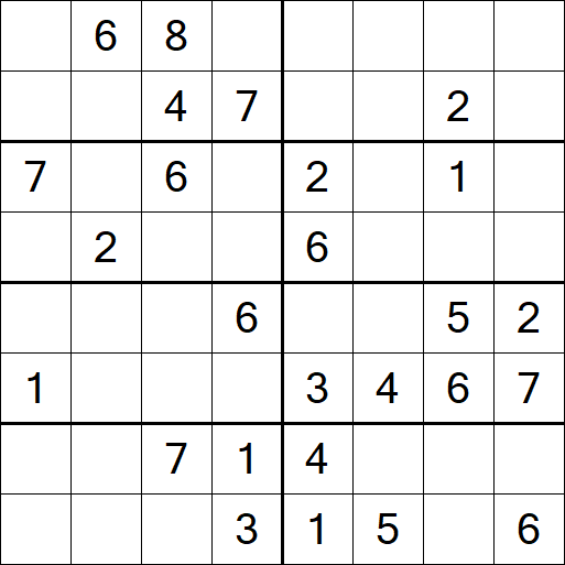 Sudoku 8x8 - Medium