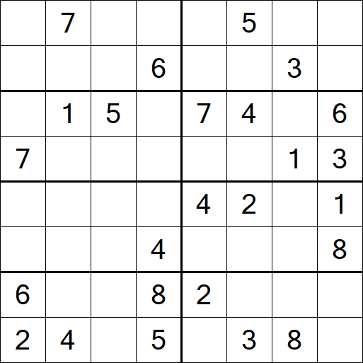 Sudoku 8x8 - Medium