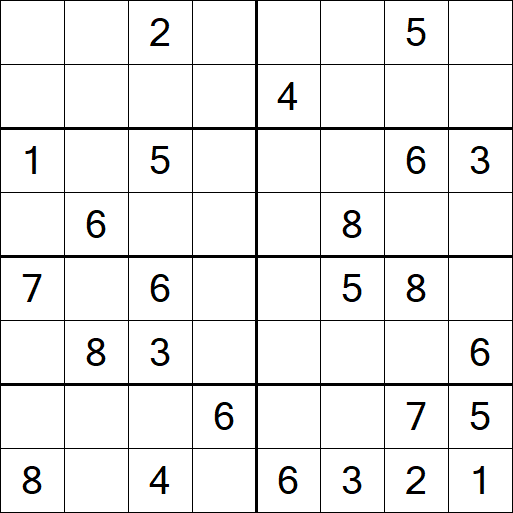 Sudoku 8x8 - Medium