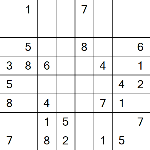 Sudoku 8x8 - Medium