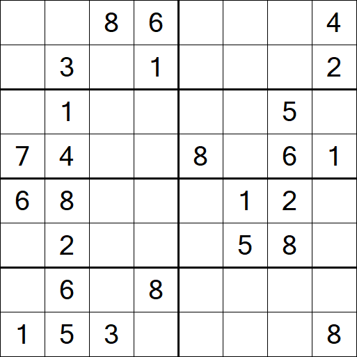 Sudoku 8x8 - Medium