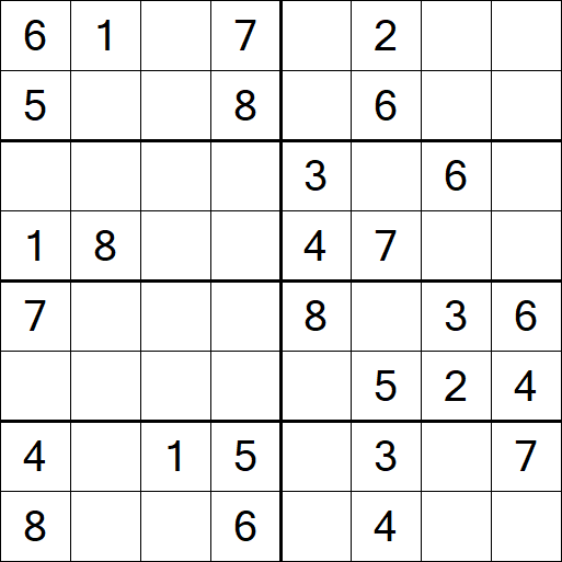 Sudoku 8x8 - Medium