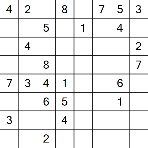 Sudoku 8x8 - Medium