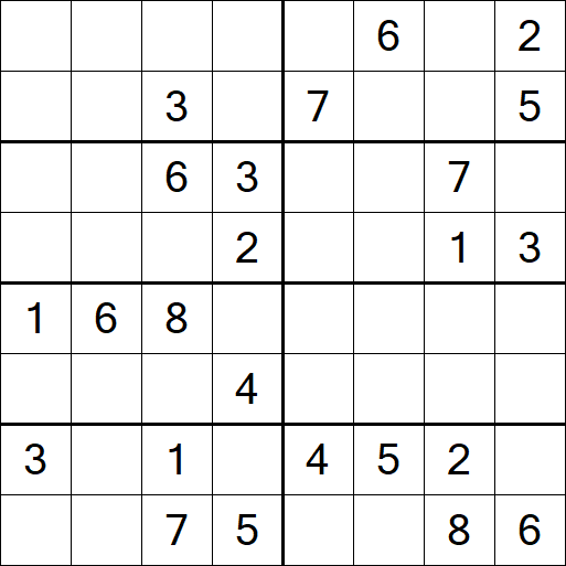 Sudoku 8x8 - Medium