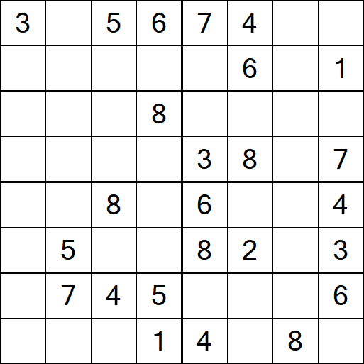 Sudoku 8x8 - Medium
