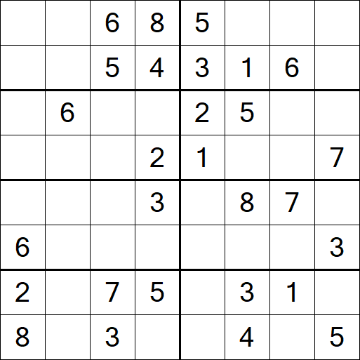 Sudoku 8x8 - Medium