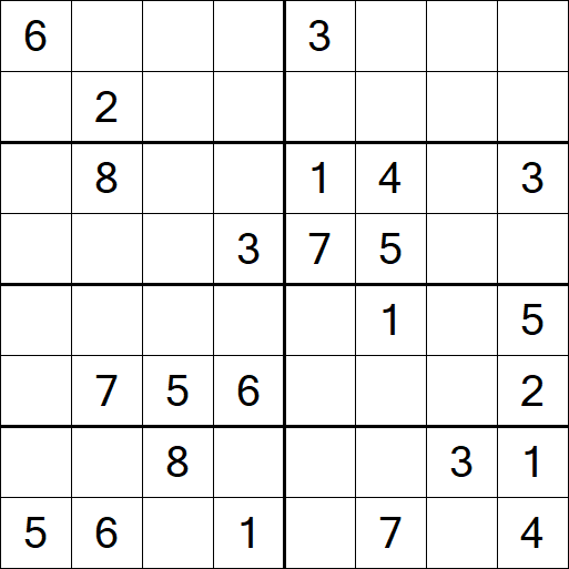 Sudoku 8x8 - Medium