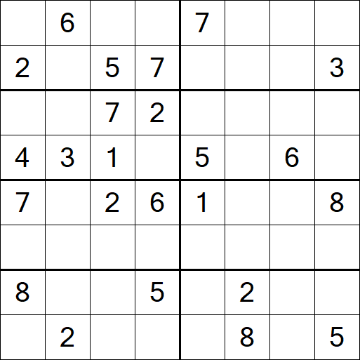 Sudoku 8x8 - Medium