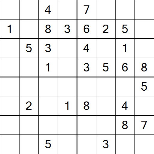 Sudoku 8x8 - Medium