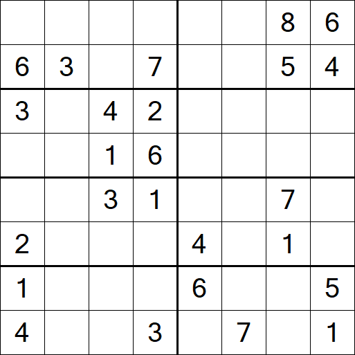 Sudoku 8x8 - Medium