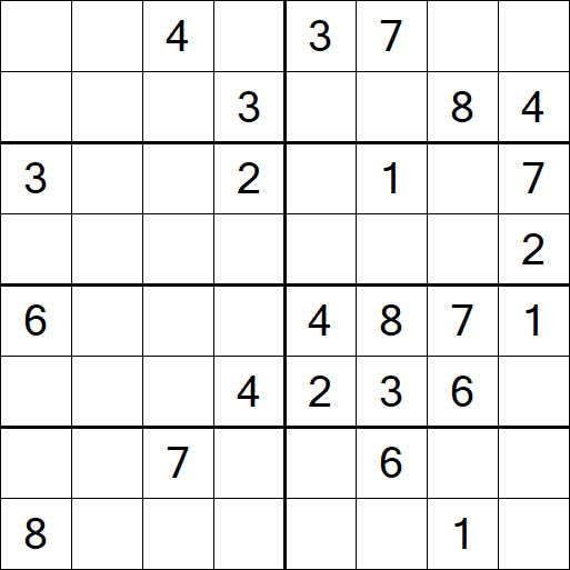 Sudoku 8x8 - Medium