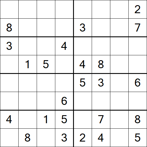Sudoku 8x8 - Medium
