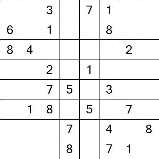 Sudoku 8x8 - Medium