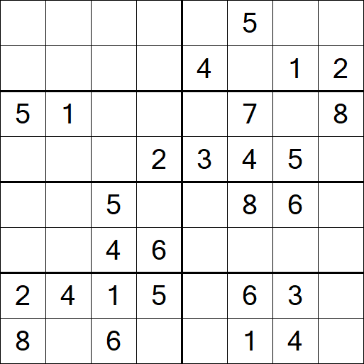 Sudoku 8x8 - Medium
