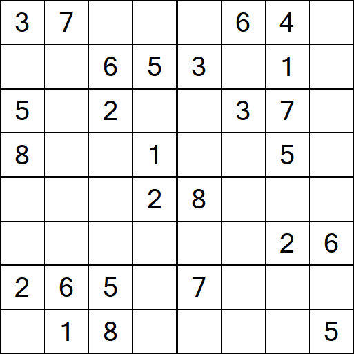 Sudoku 8x8 - Moyen
