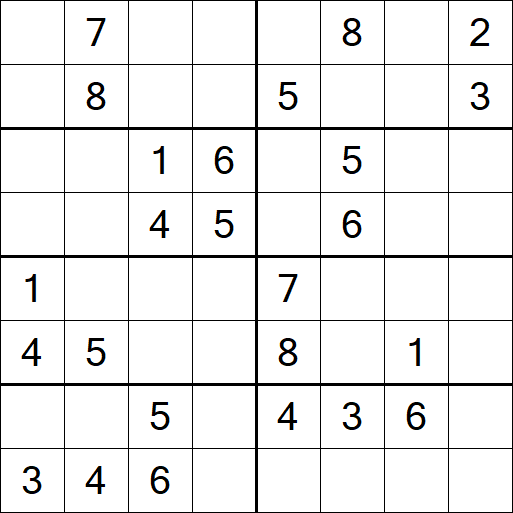 Sudoku 8x8 - Medium