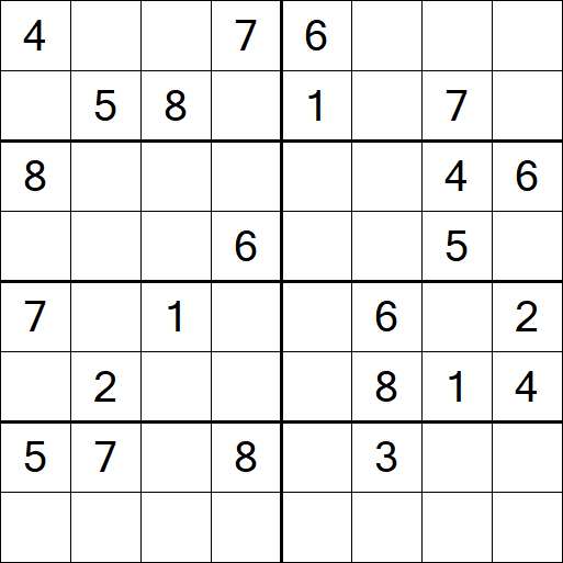 Sudoku 8x8 - Moyen