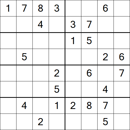 Sudoku 8x8 - Medium