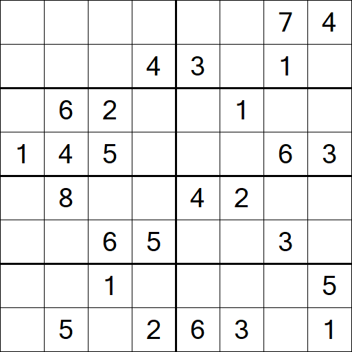 Sudoku 8x8 - Medium