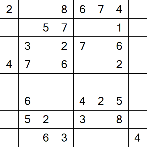 Sudoku 8x8 - Medium