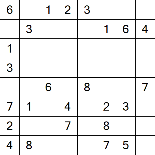 Sudoku 8x8 - Medium