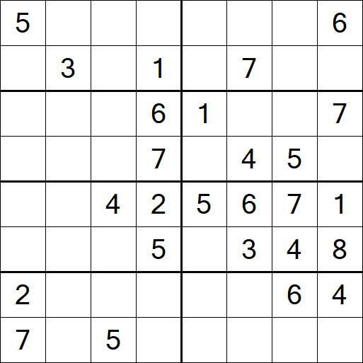 Sudoku 8x8 - Medium