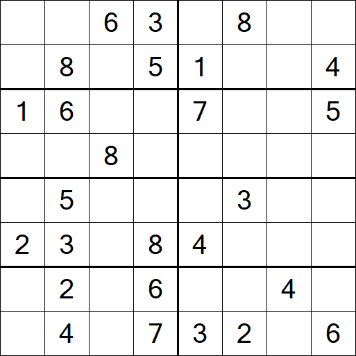 Sudoku 8x8 - Medium