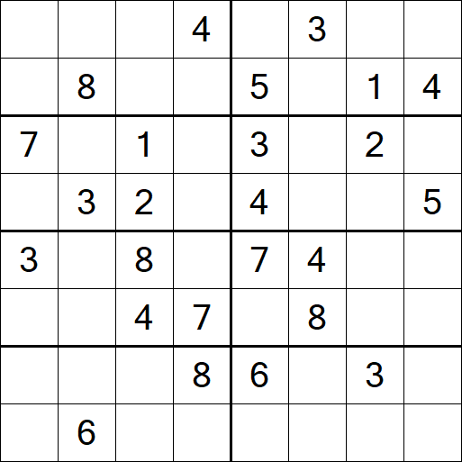 Sudoku 8x8 - Medium