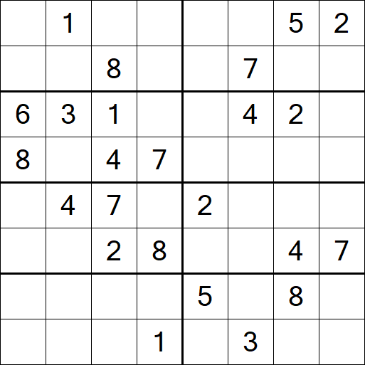 Sudoku 8x8 - Medium