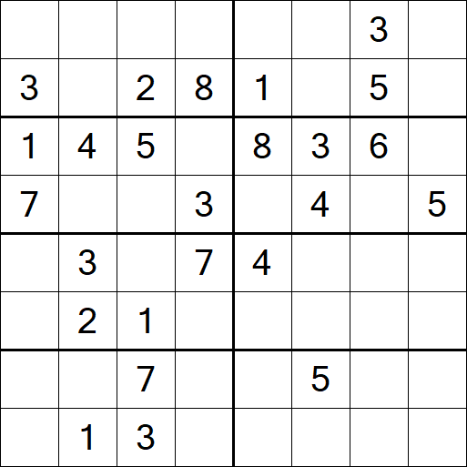 Sudoku 8x8 - Medium