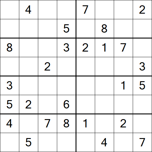 Sudoku 8x8 - Medio