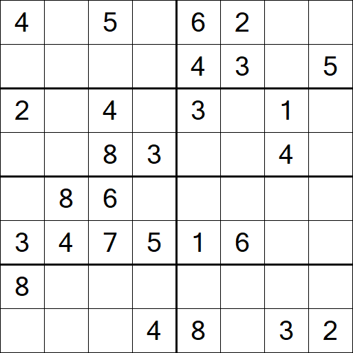 Sudoku 8x8 - Medium