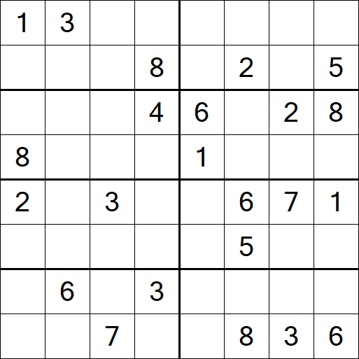 Sudoku 8x8 - Medio