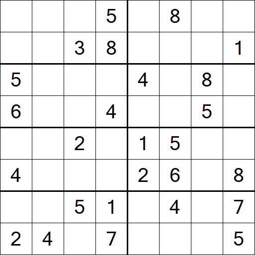 Sudoku 8x8 - Medio