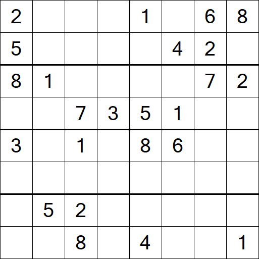 Sudoku 8x8 - Medio