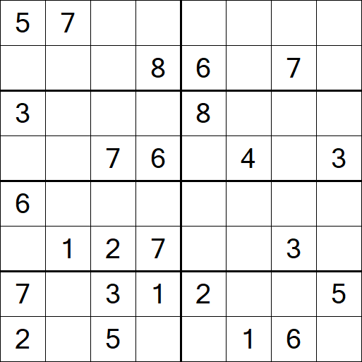 Sudoku 8x8 - Medio
