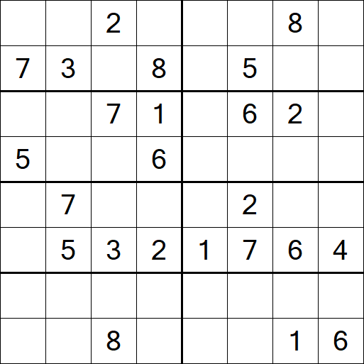 Sudoku 8x8 - Medio