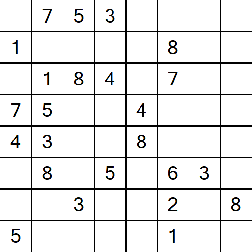 Sudoku 8x8 - Medio