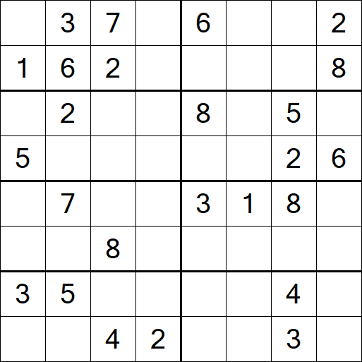 Sudoku 8x8 - Medium