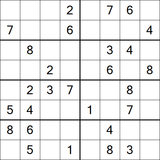 Sudoku 8x8 - Medio
