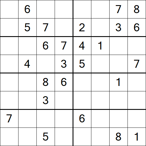 Sudoku 8x8 - Medio